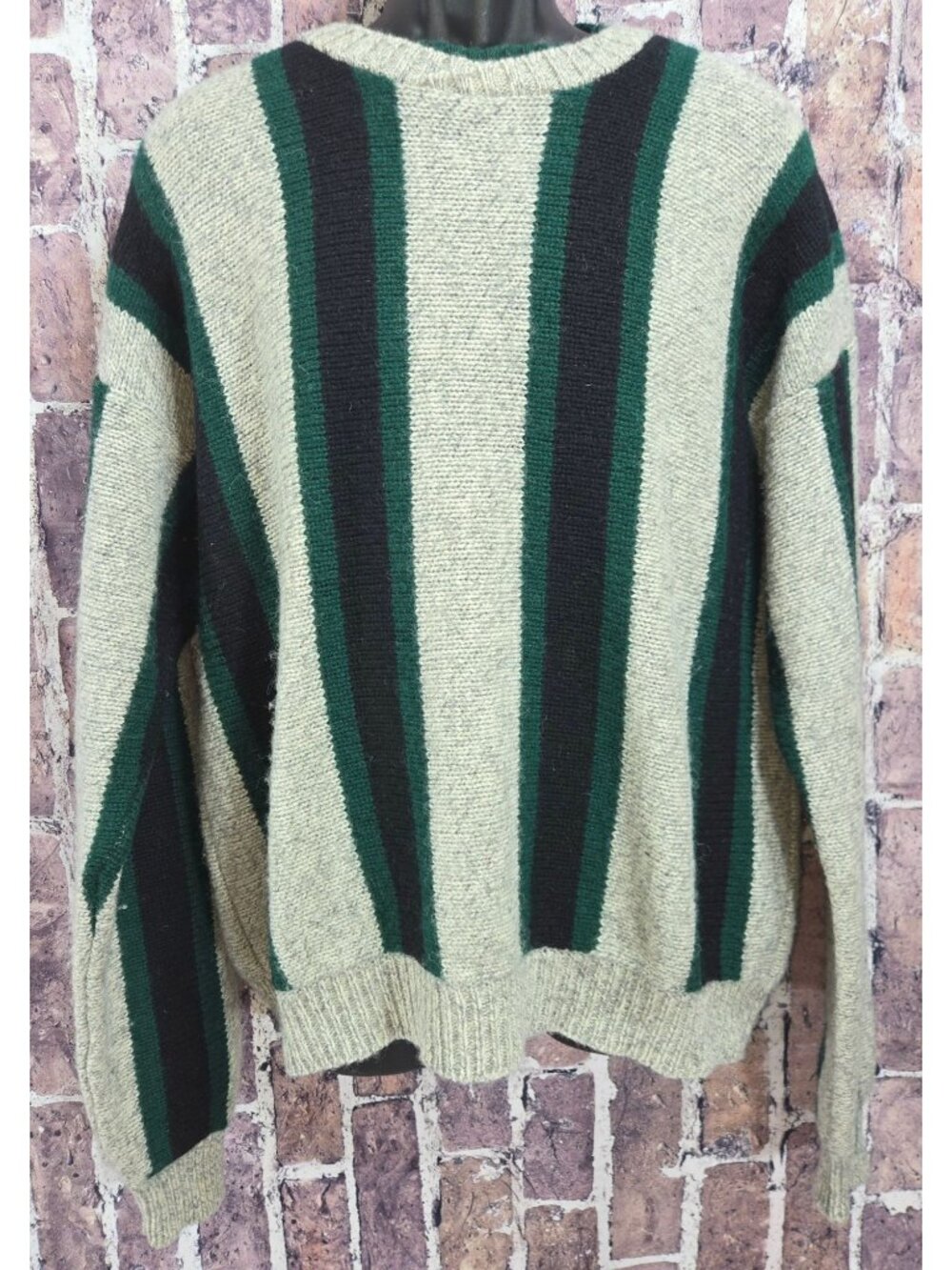 Britches Great Outdoors Striped Wool Blend Sweater Large Vintage